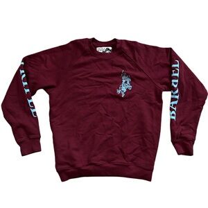 Triple Barrel Handmade High Roller Red Skowboy Crewneck Sweatshirt Size Small